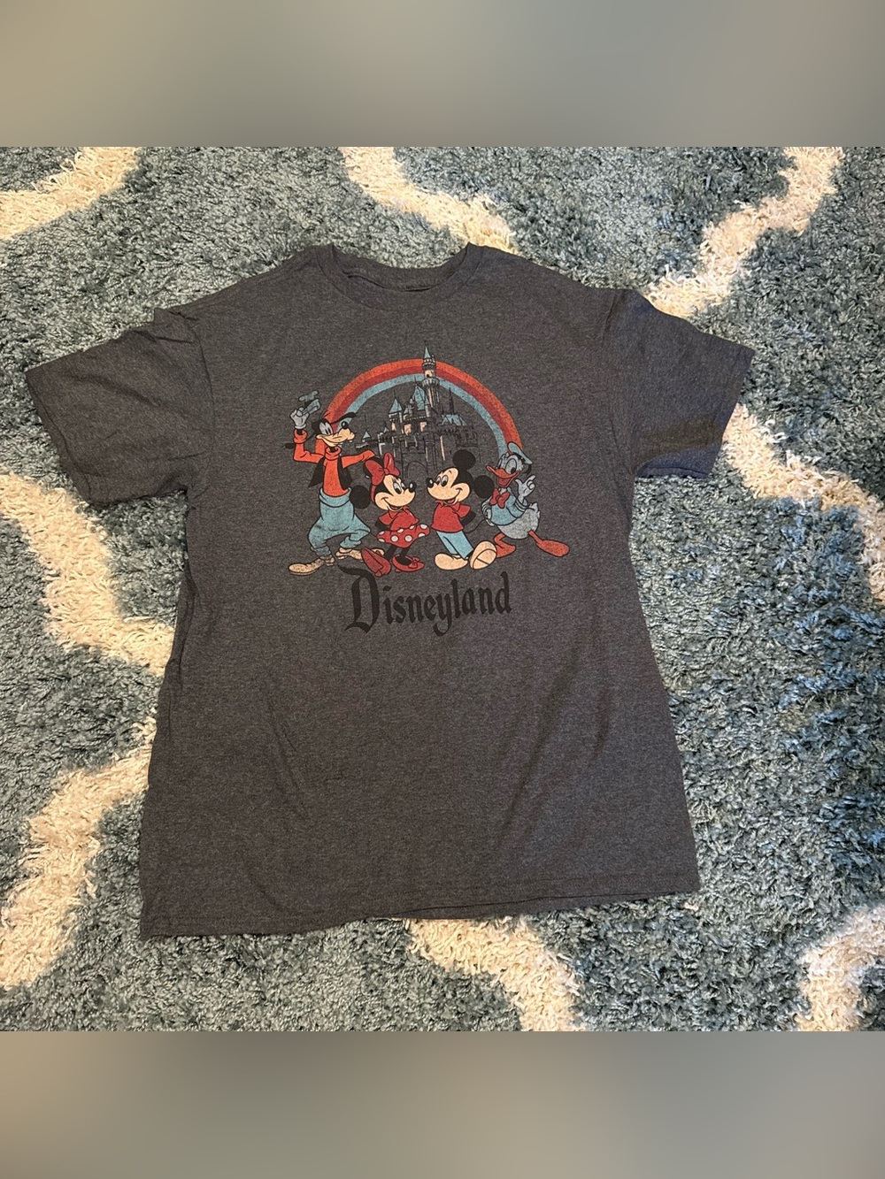 Disney Gray Disneyland Mickey & Friends Graphic Tee